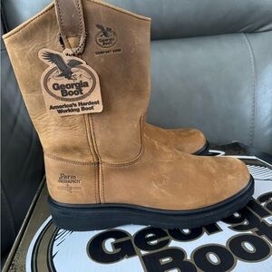 Georgia Boot Men's Wellington Tan Boots